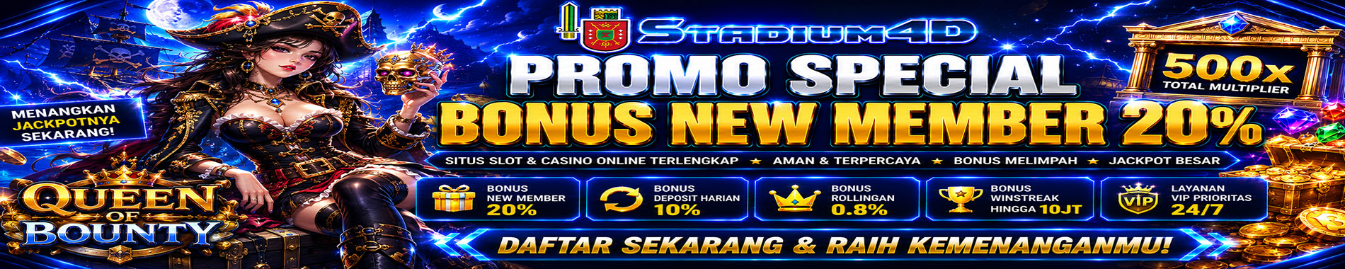 BANNER BONUS NEW MEMBER STADIUM4D